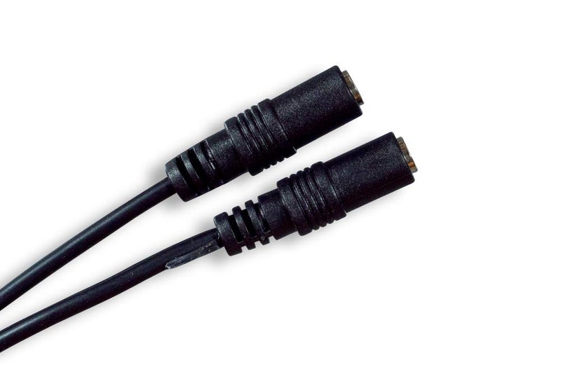 Cablelera 3.5mm Stereo Audio Splitter Cable M/F X2, 6", Black (ZCUUFMMF-6IN) - Image 4